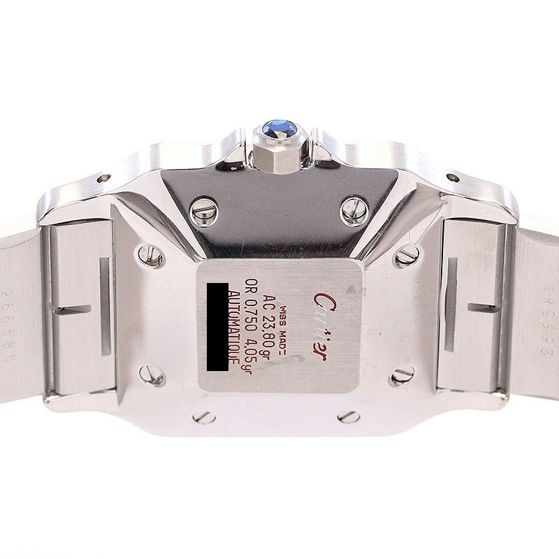 【中古】CARTIER SANTOS CARREE LARGE MODEL / SANTOS GALBEE カルティエ サントス カレ LM スレートグレー ゴーストダイヤル / サントス ガルベ LM 81035488(2961) GHOST