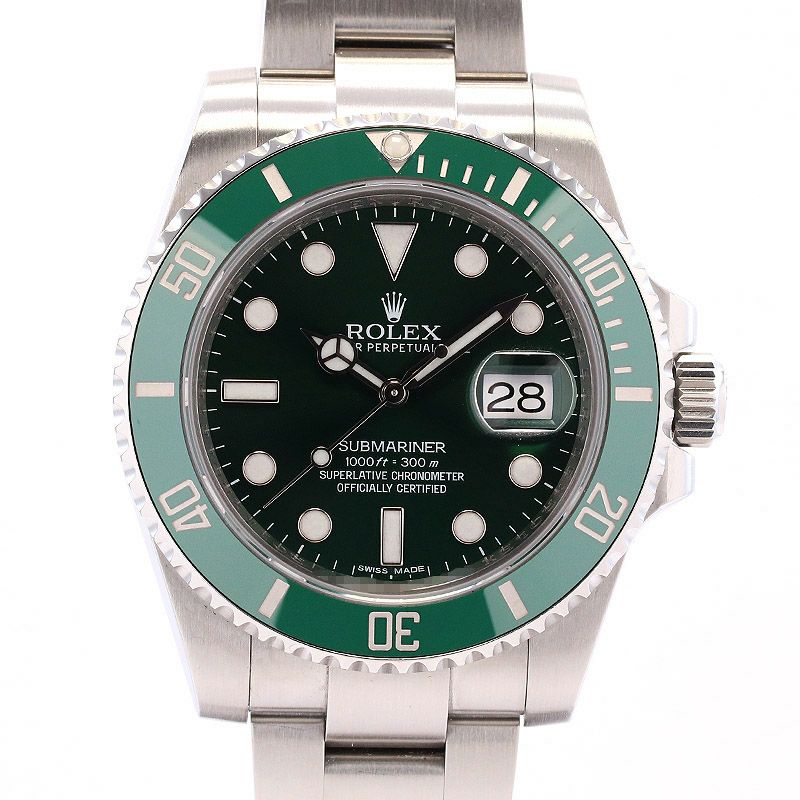 【中古】ROLEX GREEN SUBMARINER DATE ロレックス グリーン サブマリーナー デイト 116610LV