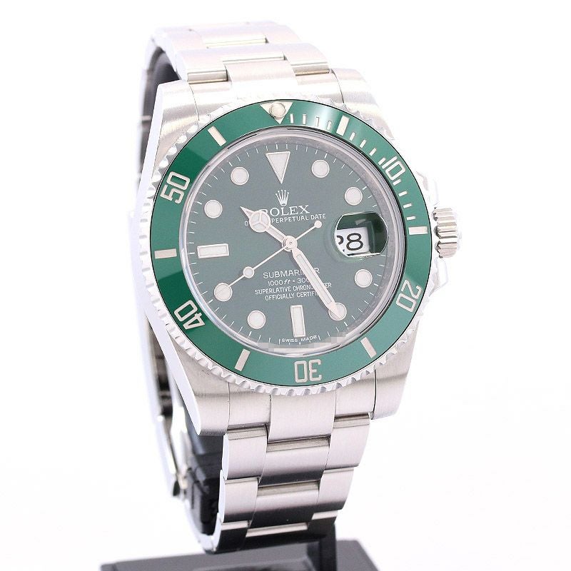 【中古】ROLEX GREEN SUBMARINER DATE ロレックス グリーン サブマリーナー デイト 116610LV
