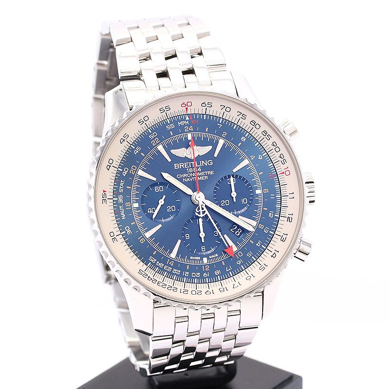 【中古】BREITLING NAVITIMER GMT LIMITED EDITION ブライトリング ナビタイマーGMT リミテッドエディション 1000本限定 AB04411A/C937/443A (A044C37NP)