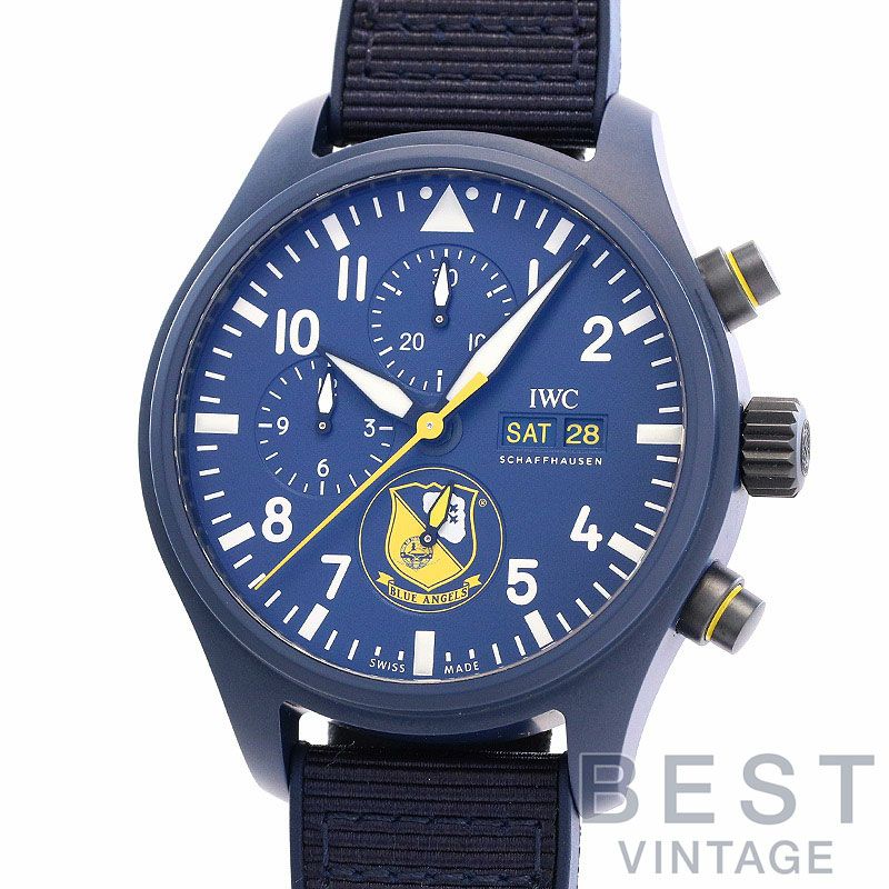 【中古】IWC PILOT'S WATCH CHRONOGRAPH EDITION BLUE ANGELS アイ・ダブリュー・シー パイロット・ウォッチ・クロノグラフ ブルーエンジェルス IW389109