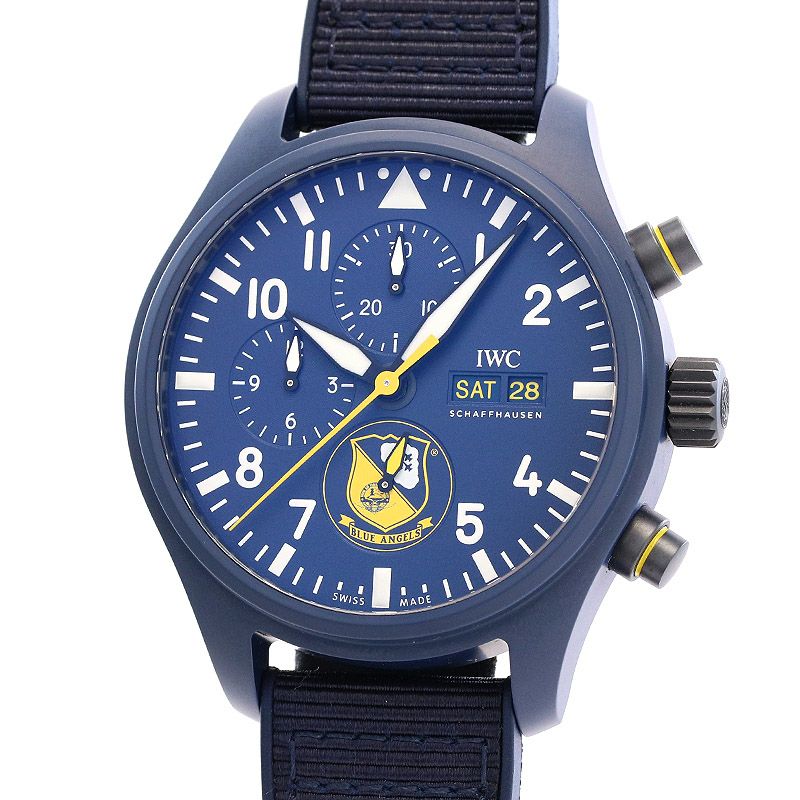 【中古】IWC PILOT'S WATCH CHRONOGRAPH EDITION BLUE ANGELS アイ・ダブリュー・シー パイロット・ウォッチ・クロノグラフ ブルーエンジェルス IW389109