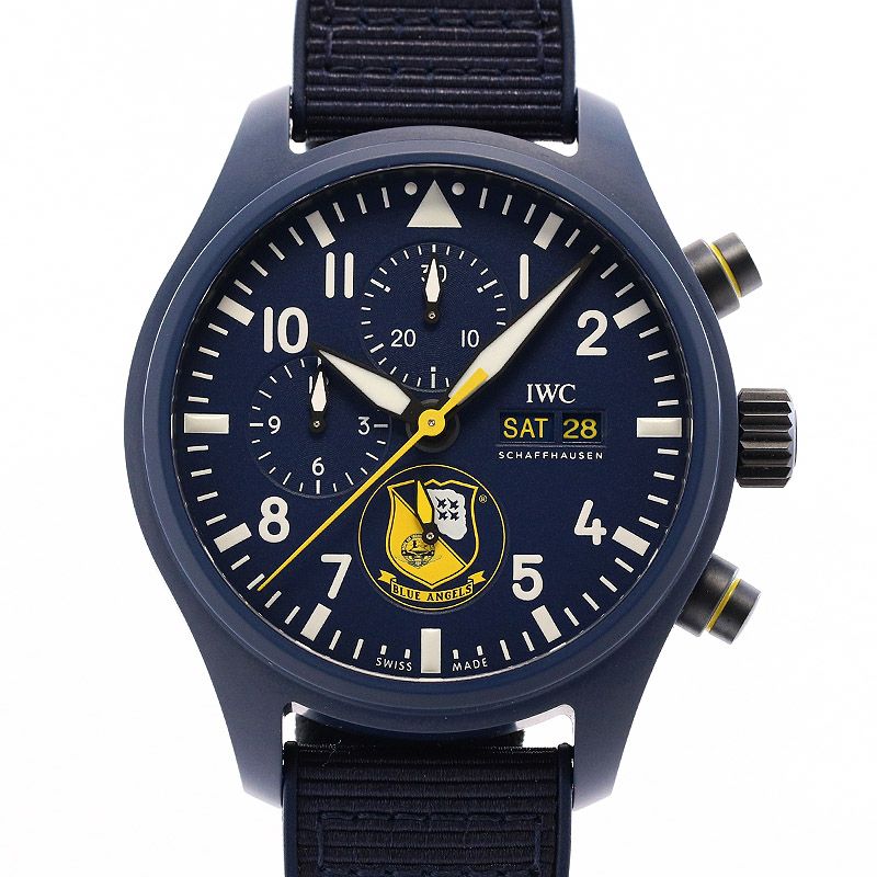 【中古】IWC PILOT'S WATCH CHRONOGRAPH EDITION BLUE ANGELS アイ・ダブリュー・シー パイロット・ウォッチ・クロノグラフ ブルーエンジェルス IW389109
