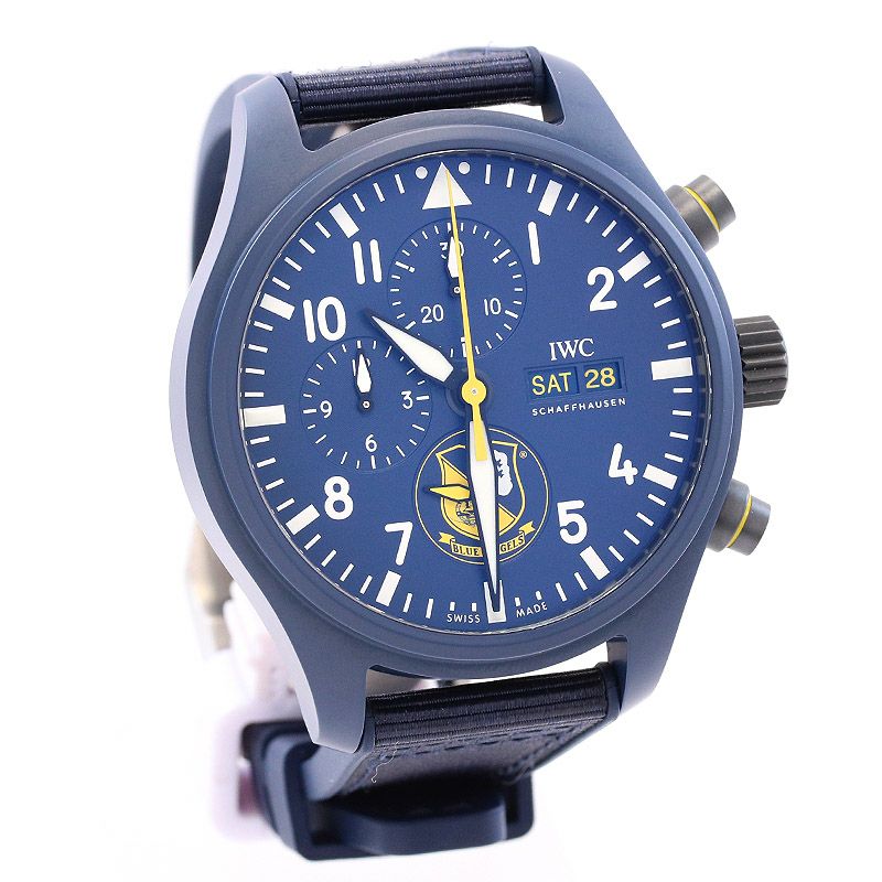 【中古】IWC PILOT'S WATCH CHRONOGRAPH EDITION BLUE ANGELS アイ・ダブリュー・シー パイロット・ウォッチ・クロノグラフ ブルーエンジェルス IW389109
