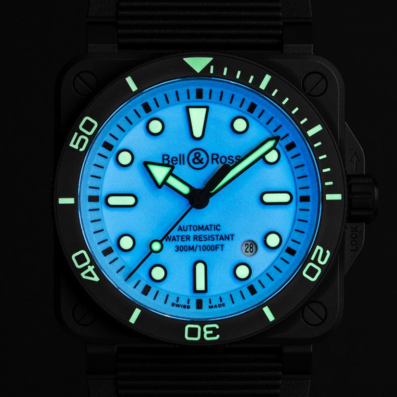 Bell & Ross BR 03 DIVER FULL LUM CERAMIC ベル&ロス BR 03 ダイバー フルラム セラミック BR03A-D-LM-CE/SRB