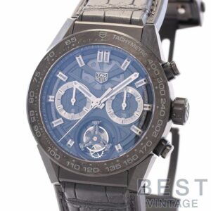 【中古】TAG HEUER CARRERA CALIBRE HEUER 02T TOURBILLON PHANTOM タグ・ホイヤー カレラ キャリバー ホイヤー02T カーボン トゥールビヨン ファントム 45MM CAR5A8P.FC6415
