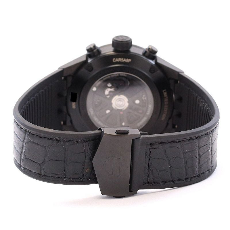 【中古】TAG HEUER CARRERA CALIBRE HEUER 02T TOURBILLON PHANTOM タグ・ホイヤー カレラ キャリバー ホイヤー02T カーボン トゥールビヨン ファントム 45MM CAR5A8P.FC6415