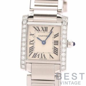 【中古】CARTIER TANK FRANCAISE WATCH SMALL MODEL カルティエ タンク フランセーズ SM W4TA0008