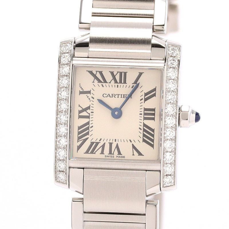 【中古】CARTIER TANK FRANCAISE WATCH SMALL MODEL カルティエ タンク フランセーズ SM W4TA0008