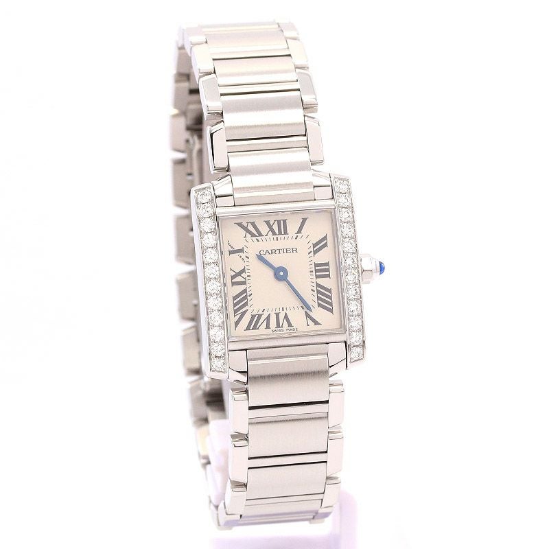 【中古】CARTIER TANK FRANCAISE WATCH SMALL MODEL カルティエ タンク フランセーズ SM W4TA0008
