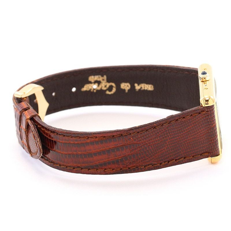 【中古】CARTIER MUST TANK LARGE MODEL VERMEIL カルティエ マストタンクLM ヴェルメイユ 83918723 (6 81006)