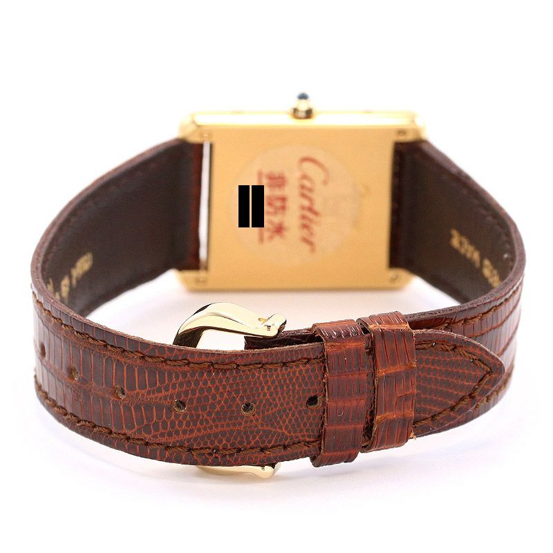 【中古】CARTIER MUST TANK LARGE MODEL VERMEIL カルティエ マストタンクLM ヴェルメイユ 83918723 (6 81006)