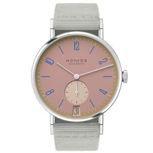 NOMOS GLASHUETTE Tangente 38 Date POMPADOUR ノモス グラスヒュッテ タンジェント 38 デイト POMPADOUR NM179.S15