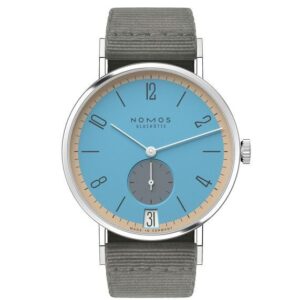 NOMOS GLASHUETTE Tangente 38 Date DELFIN ノモス グラスヒュッテ タンジェント 38 デイト DELFIN NM179.S22