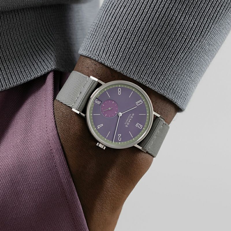 NOMOS GLASHUETTE Tangente 38 Date MAUVEGRÜN ノモス グラスヒュッテ タンジェント 38 デイト MAUVEGRÜN NM179.S9