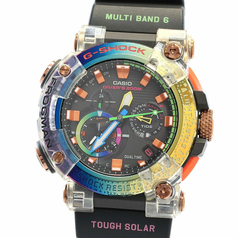 【中古】CASIO G-SHOCK FROGMAN BORNEO RAINBOW TOAD カシオ Gショック フロッグマン ボルネオ・レインボー・トード GWF-A1000BRT-1AJR