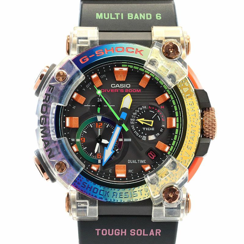 【中古】CASIO G-SHOCK FROGMAN BORNEO RAINBOW TOAD カシオ Gショック フロッグマン ボルネオ・レインボー・トード GWF-A1000BRT-1AJR