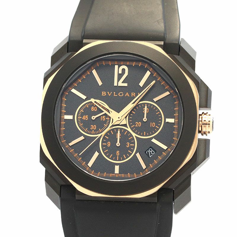 【中古】BVLGARI OCTO VELOCISSIMO CHRONOGRAPH ブルガリ オクト オリジナーレ クロノグラフ 103075 (BGO41PBBSGVDCH / BGOP41SGCH)