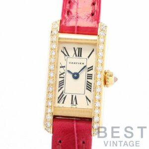 【中古】CARTIER TANK ALLONGEE SMALL MODEL カルティエ タンク アロンジェ SM WB300531 (1380)