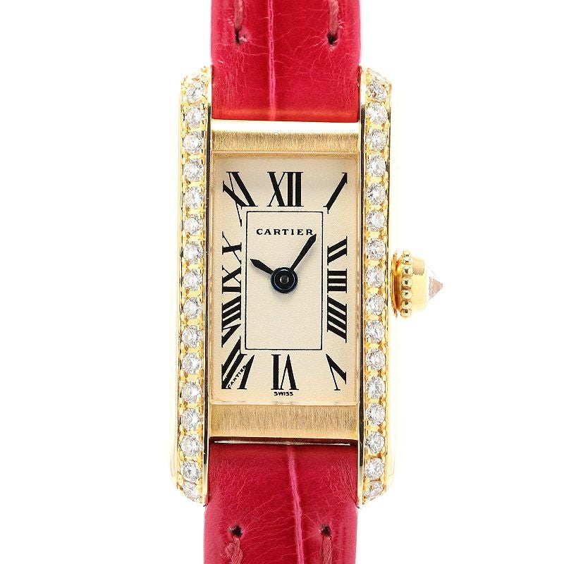 【中古】CARTIER TANK ALLONGEE SMALL MODEL カルティエ タンク アロンジェ SM WB300531 (1380)