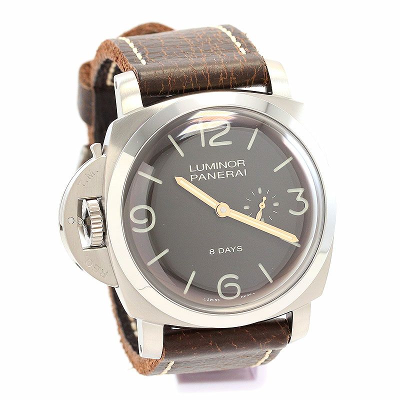 【中古】OFFICINE PANERAI LUMINOR 1950 LEFT-HANDED 8 DAYS TITANIO LIMITED オフィチーネ・パネライ ルミノール 1950 レフトハンド 8デイズ チタニオ 47MM 1000本限定 PAM00368