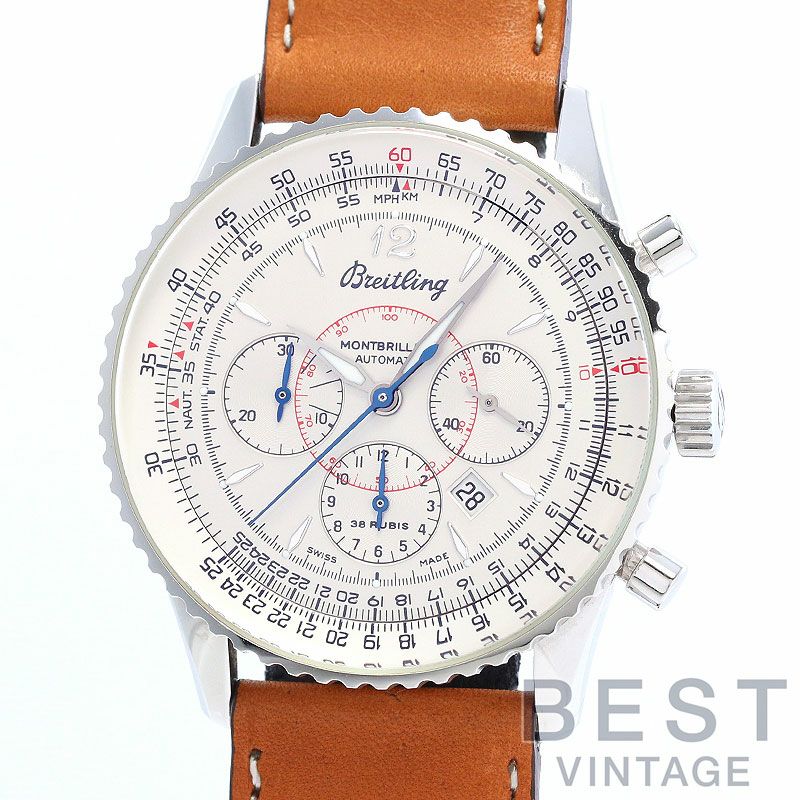 【中古】BREITLING NAVITIMER MONTBRILLANT DATE ブライトリング ナビタイマー モンブリラン デイト A4133012/G196(A414G96KBA)