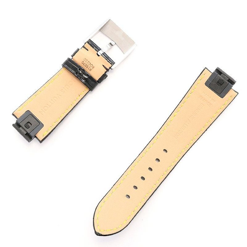 【中古】LOUIS VUITTON TAMBOUR MOON DUAL TIME BLACK & WHITE ルイ・ヴィトン タンブール ムーン デュアルタイム ブラック&ホワイト 39.5MM QA105Z
