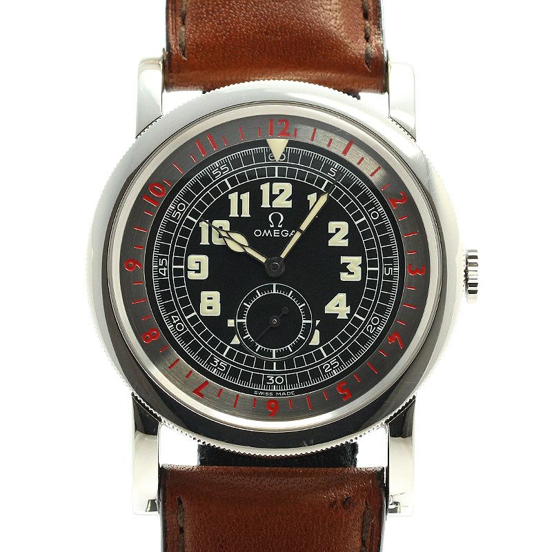 【中古】OMEGA SPECIALITIES MUSEUM COLLECTION 1938 AVIATOR REEDITIO?N オメガ スペシャリティーズ ミュージアム コレクション アヴィエーター リエディション 5700.50.07