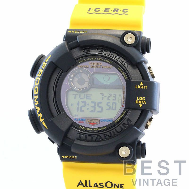 【中古】CASIO G-SHOCK MASTER OF G SEA FROGMAN ICERC JAPAN カシオ Gショック マスターオブG 海 フロッグマン アイサーチ・ジャパン コラボレーション 2023 イルクジ GW-8200K-9JR