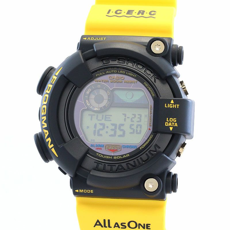 【中古】CASIO G-SHOCK MASTER OF G SEA FROGMAN ICERC JAPAN カシオ Gショック マスターオブG 海 フロッグマン アイサーチ・ジャパン コラボレーション 2023 イルクジ GW-8200K-9JR