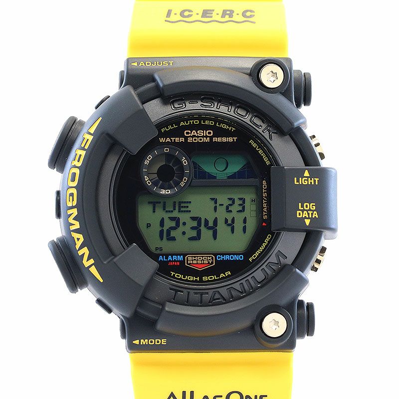 【中古】CASIO G-SHOCK MASTER OF G SEA FROGMAN ICERC JAPAN カシオ Gショック マスターオブG 海 フロッグマン アイサーチ・ジャパン コラボレーション 2023 イルクジ GW-8200K-9JR