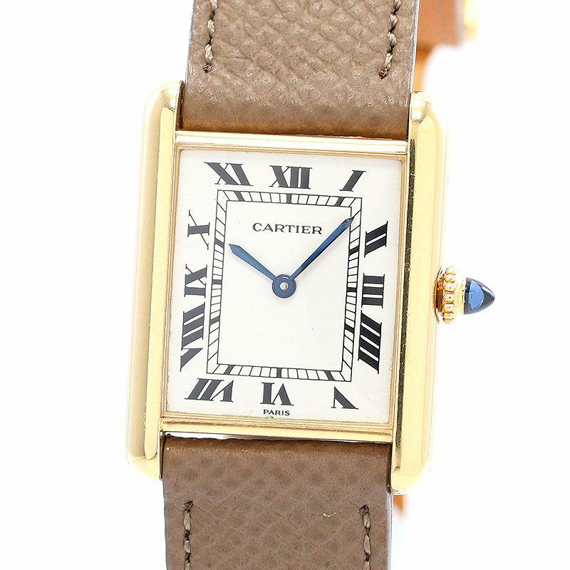 【中古】CARTIER TANK LOUIS CARTIER LARGE MODEL PARIS DIAL カルティエ タンク ルイ カルティエ LM PARISダイヤル 81720552 (78086)