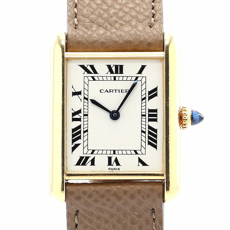 【中古】CARTIER TANK LOUIS CARTIER LARGE MODEL PARIS DIAL カルティエ タンク ルイ カルティエ LM PARISダイヤル 81720552 (78086)