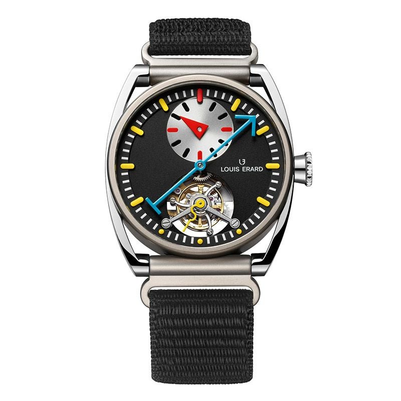 LOUIS ERARD Noirmont X Alain Silberstein Regulator Tourbillon Black ルイ・エラール ノワールモン X アラン・シルベスタイン レギュレーター トゥールビヨン ブラック LE89356TT02BTT82