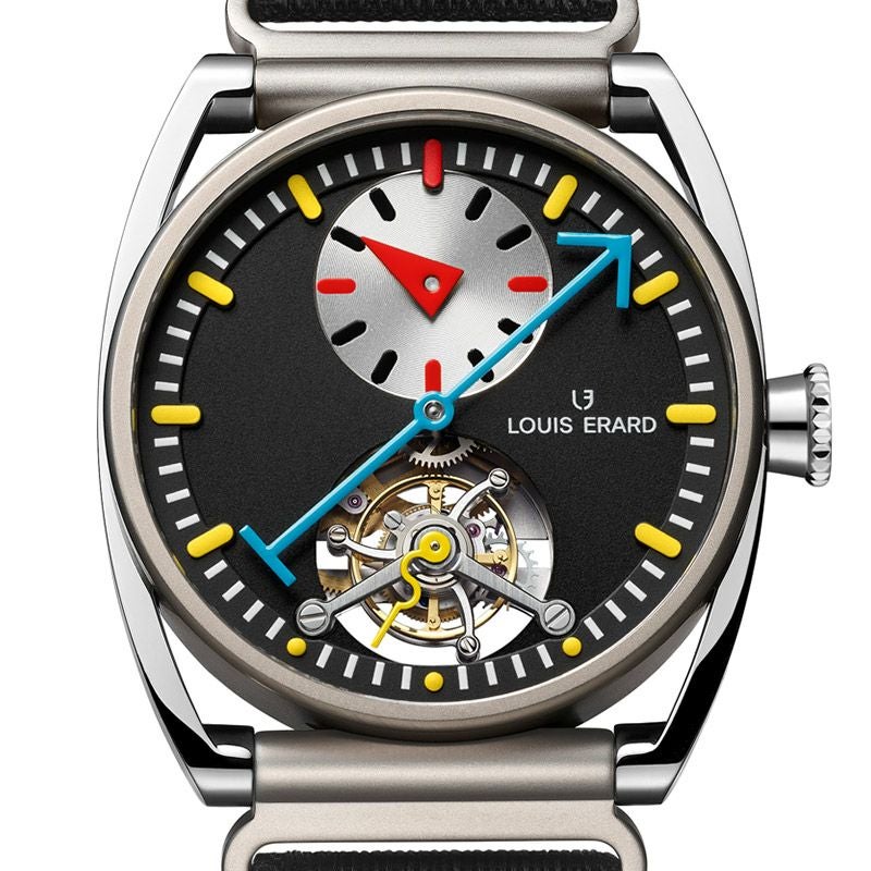 LOUIS ERARD Noirmont X Alain Silberstein Regulator Tourbillon Black ルイ・エラール ノワールモン X アラン・シルベスタイン レギュレーター トゥールビヨン ブラック LE89356TT02BTT82
