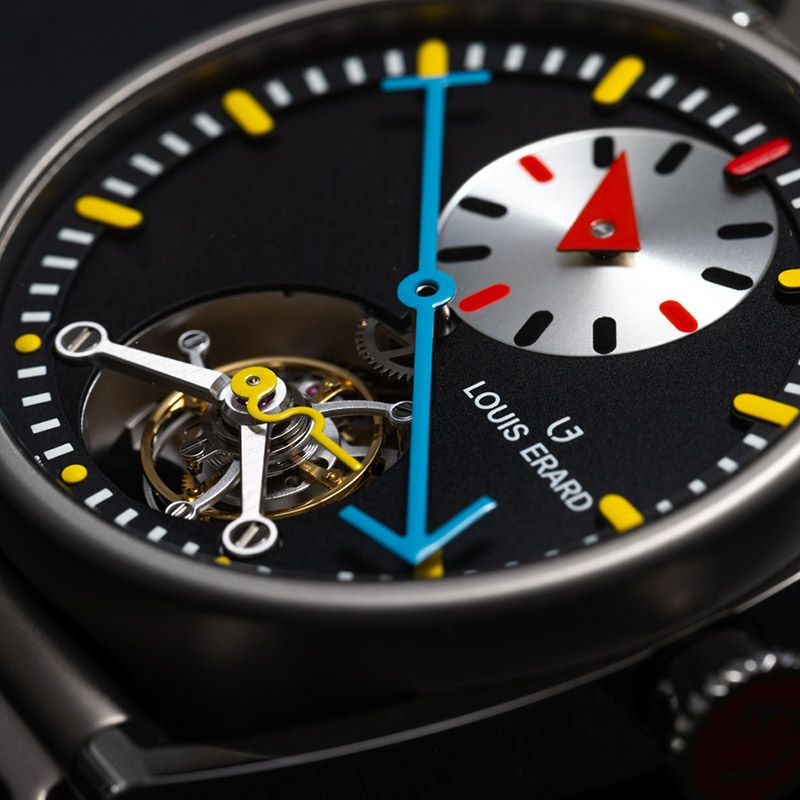LOUIS ERARD Noirmont X Alain Silberstein Regulator Tourbillon Black ルイ・エラール ノワールモン X アラン・シルベスタイン レギュレーター トゥールビヨン ブラック LE89356TT02BTT82