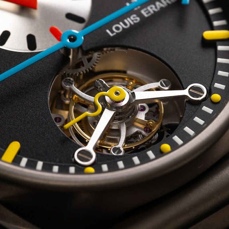 LOUIS ERARD Noirmont X Alain Silberstein Regulator Tourbillon Black ルイ・エラール ノワールモン X アラン・シルベスタイン レギュレーター トゥールビヨン ブラック LE89356TT02BTT82