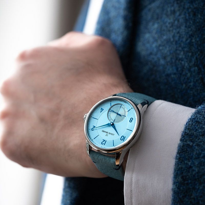 LOUIS ERARD Noirmont Small Second color dial ルイ・エラール ノワールモン スモールセコンド カラーダイアル LE34248AA08BVA141