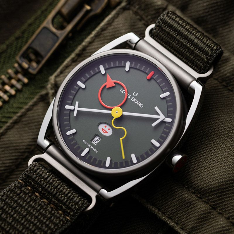 LOUIS ERARD Noirmont X Alain Silberstein Smile Days Khaki ルイ・エラール ノワールモン X アラン・シルベスタイン スマイルデイズ カーキ LE75357TT06BTT89