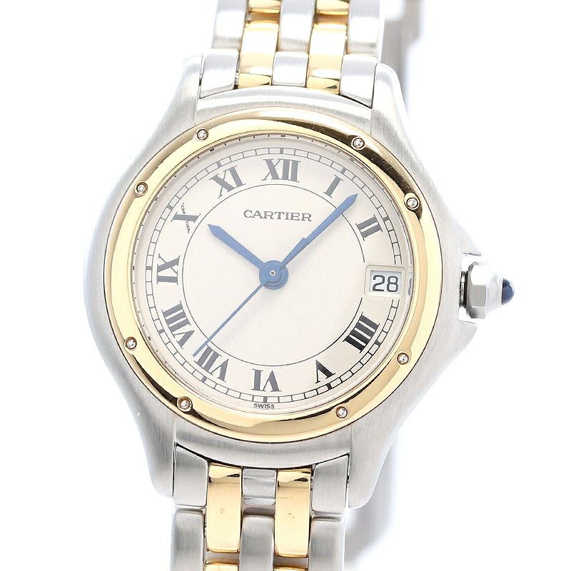 【中古】CARTIER PANTHER COUGAR SMALL MODEL 2 ROW カルティエ パンテールクーガー SM 2ロウ W35005B6