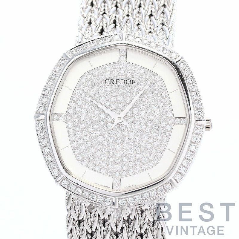 【中古】SEIKO CREDOR PAVE DIAMONDS セイコー クレドール パヴェ ダイヤモンド GBAD989 (8N70-5031)