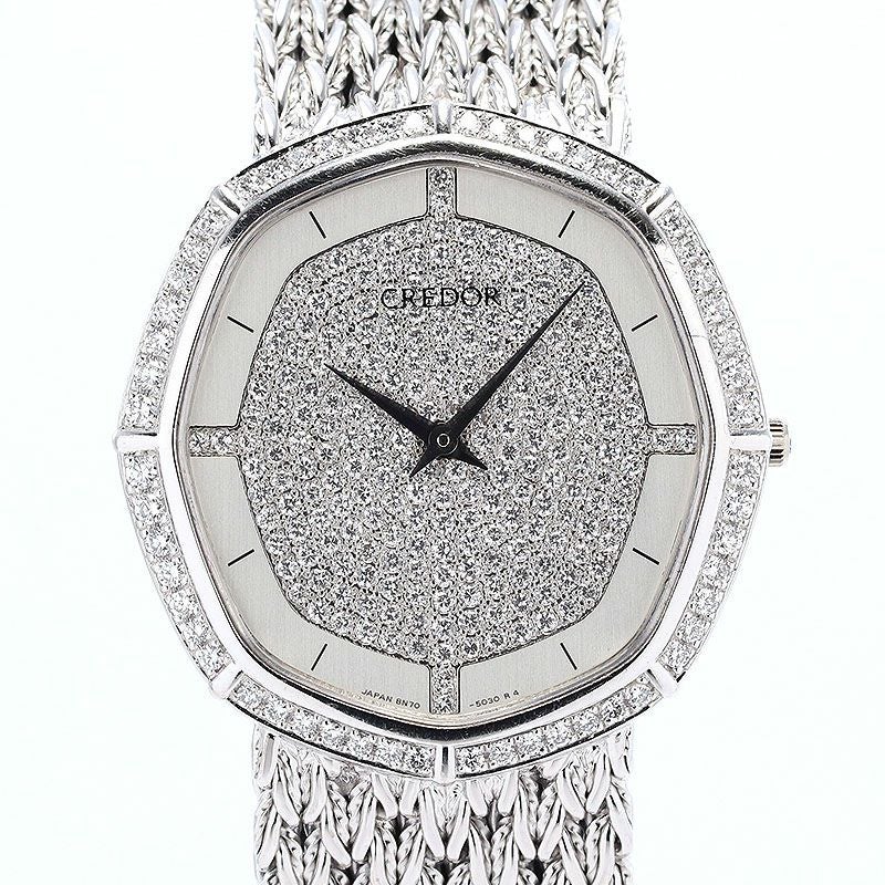 【中古】SEIKO CREDOR PAVE DIAMONDS セイコー クレドール パヴェ ダイヤモンド GBAD989 (8N70-5031)