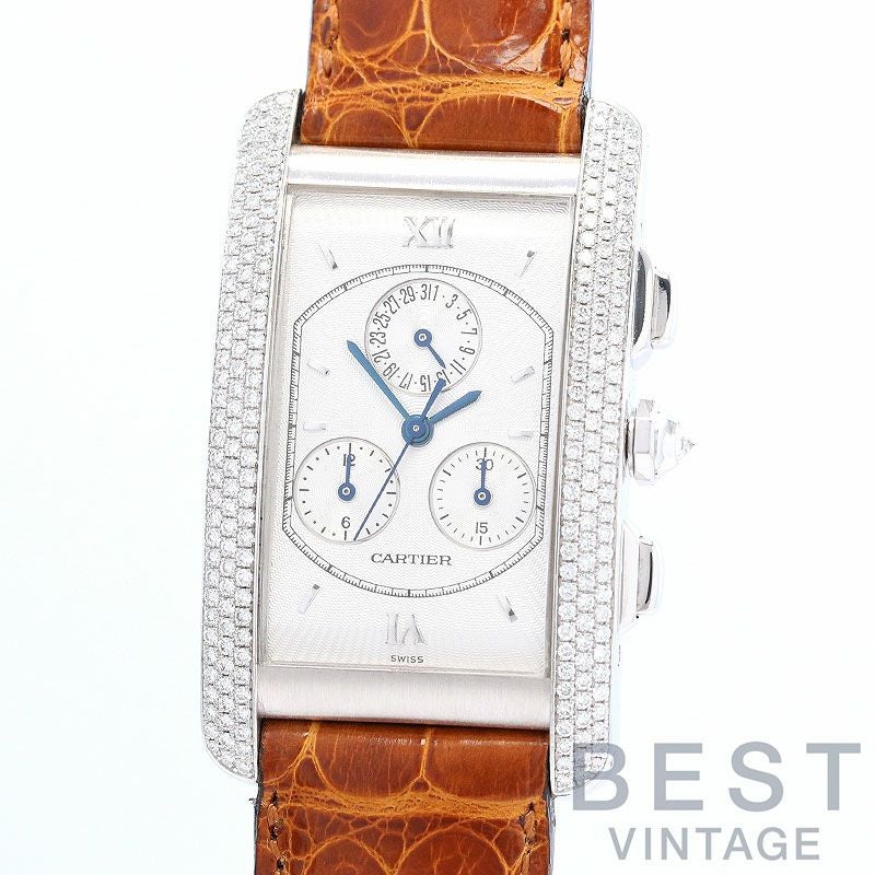 【中古】CARTIER TANK AMERICAN LARGE MODEL CHRONO REFLEX カルティエ タンク アメリカン LM クロノリフレックス WB702751