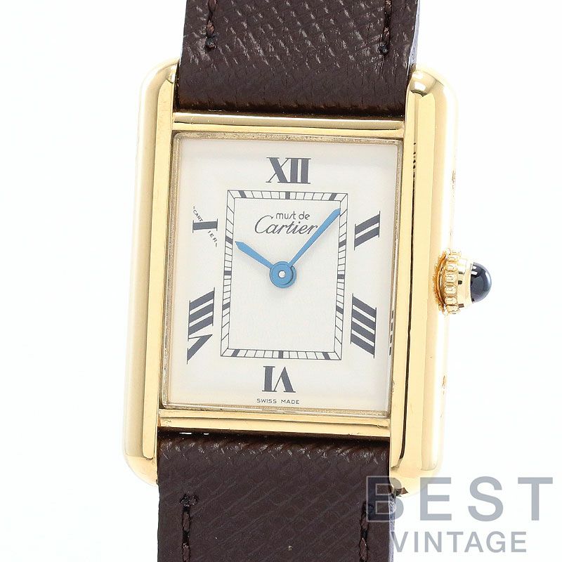 【中古】CARTIER MUST TANK SMALL MODEL VERMEIL カルティエ マストタンクSM ヴェルメイユ W1013654