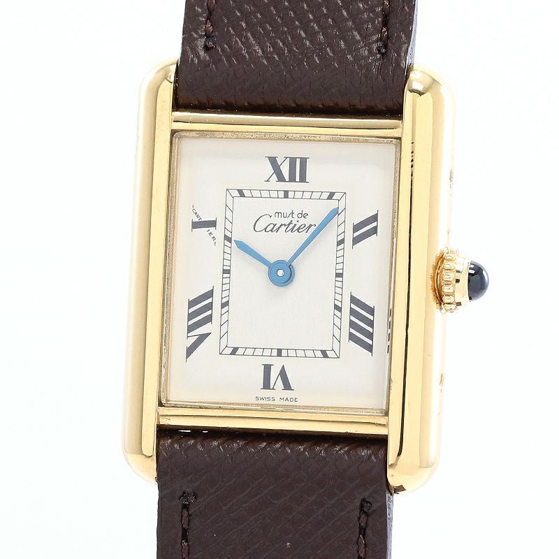 【中古】CARTIER MUST TANK SMALL MODEL VERMEIL カルティエ マストタンクSM ヴェルメイユ W1013654