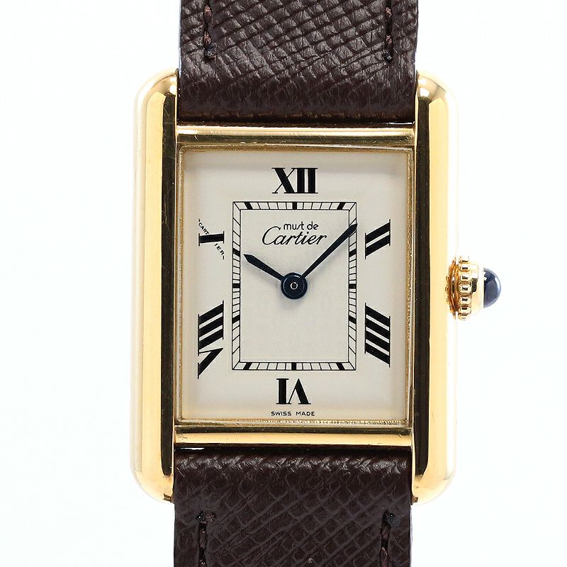 【中古】CARTIER MUST TANK SMALL MODEL VERMEIL カルティエ マストタンクSM ヴェルメイユ W1013654