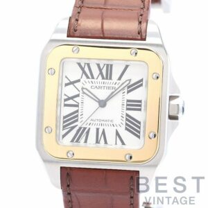 【中古】CARTIER SANTOS 100 LARGE MODEL カルティエ サントス 100 LM W20072X7