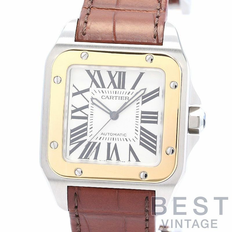 【中古】CARTIER SANTOS 100 LARGE MODEL カルティエ サントス 100 LM W20072X7