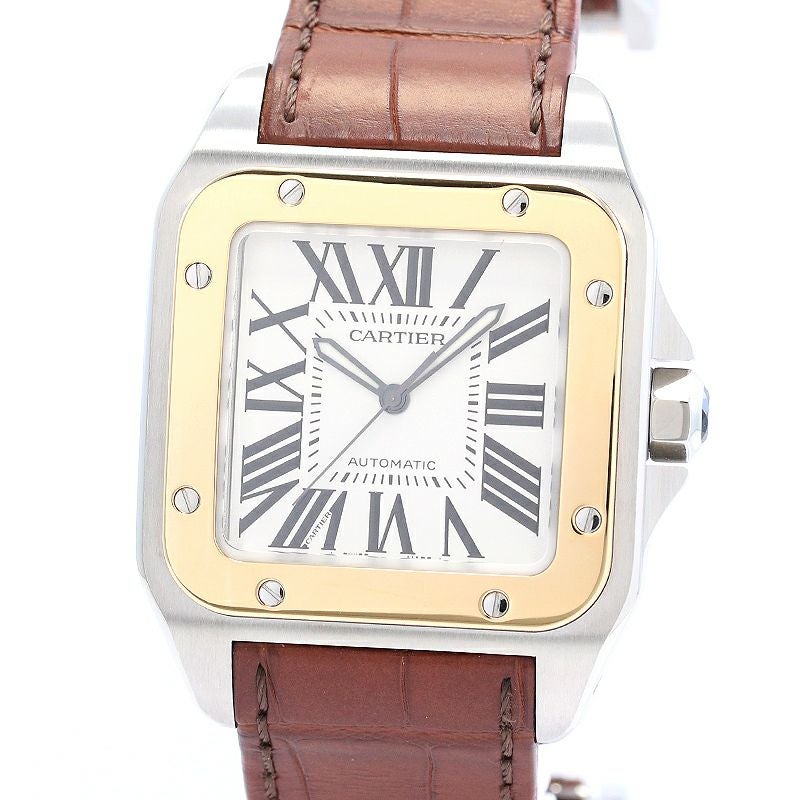 【中古】CARTIER SANTOS 100 LARGE MODEL カルティエ サントス 100 LM W20072X7