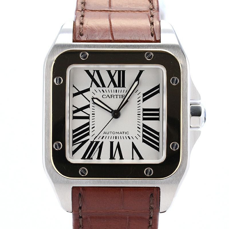 【中古】CARTIER SANTOS 100 LARGE MODEL カルティエ サントス 100 LM W20072X7